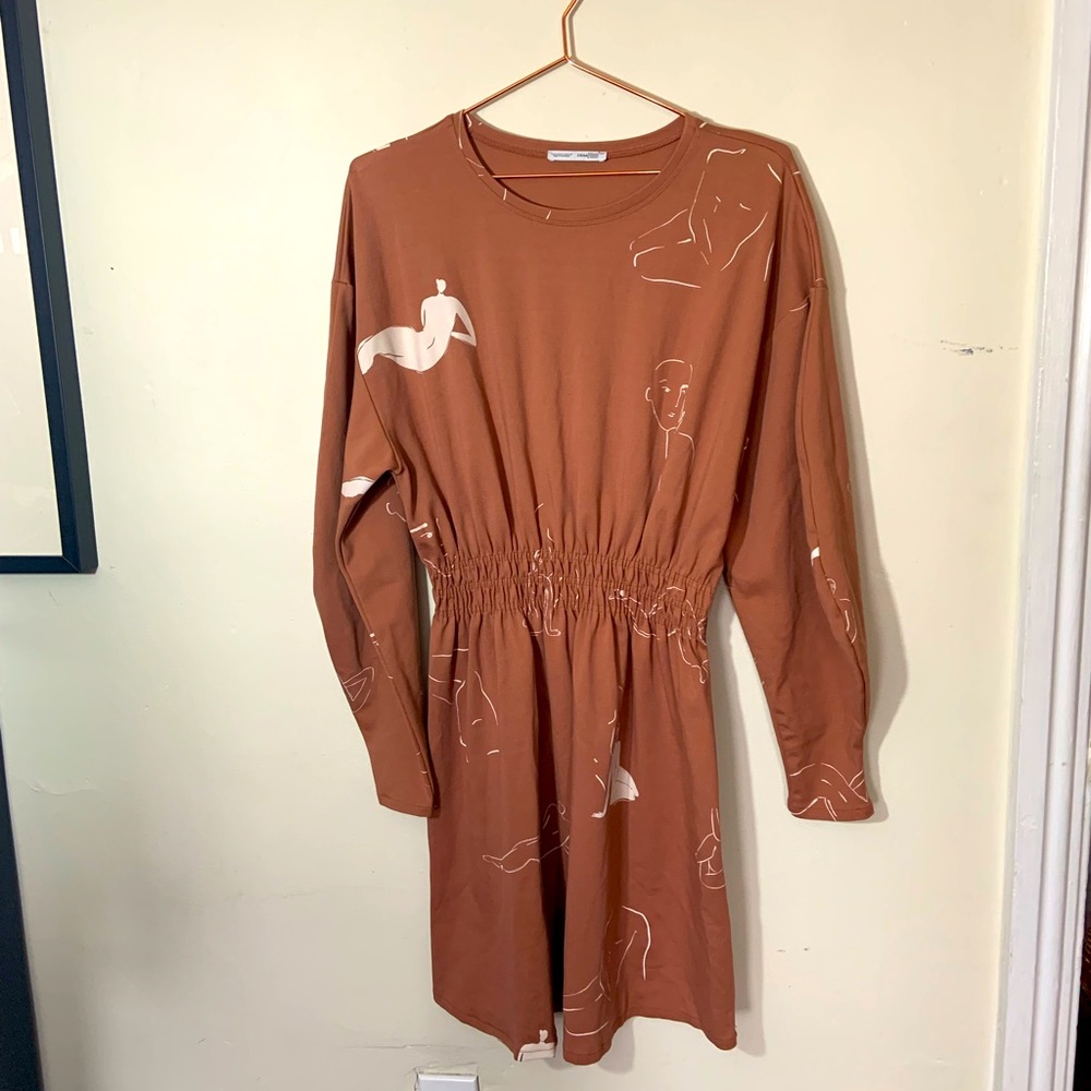 Zara | all over print woman Matisse dress medium
